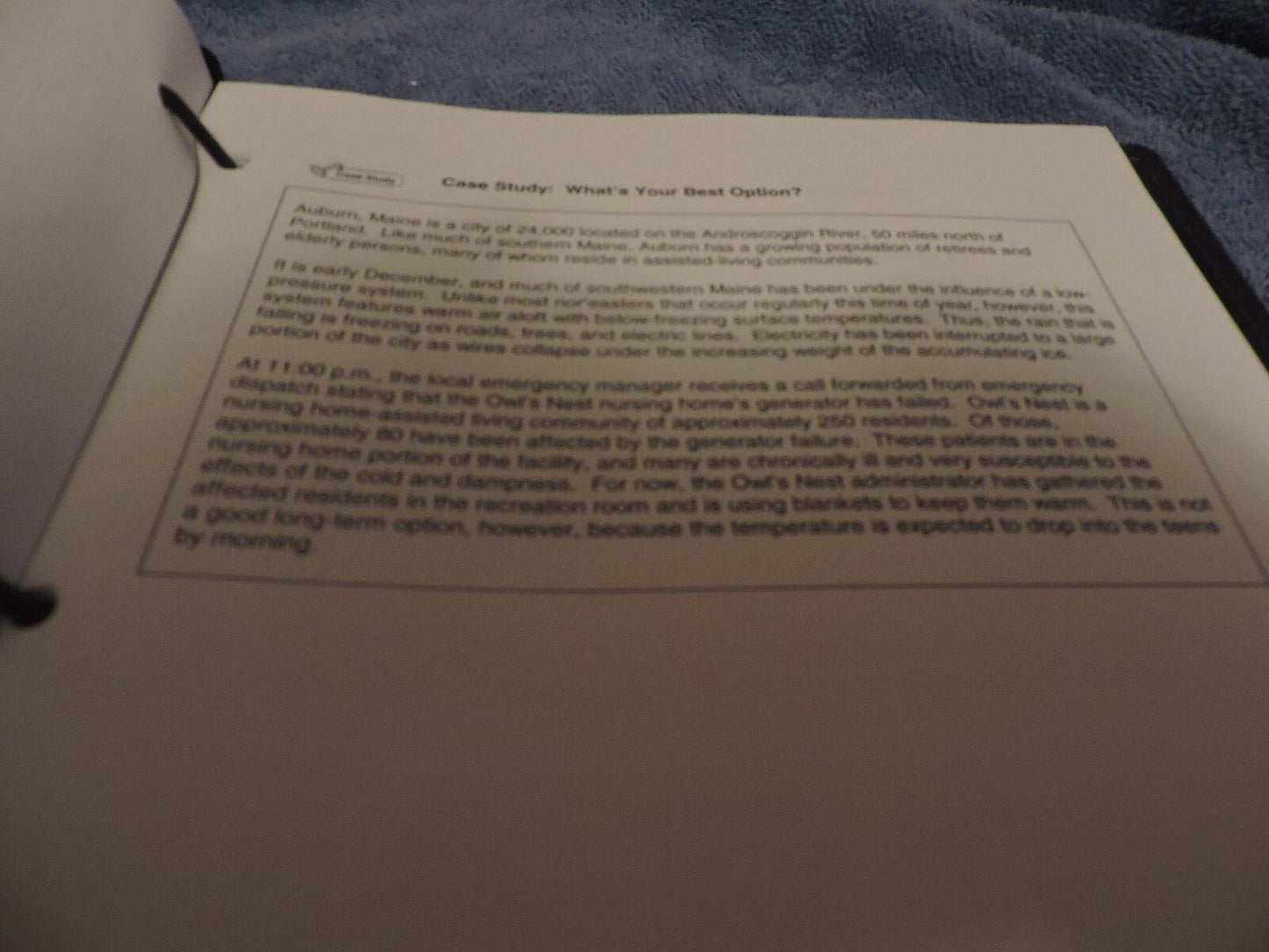 Fema Course: "Decision Making and Problem Solving" Study Book