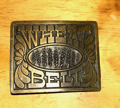 Vintage Reiman Publications "Wheat Belt" Buckle