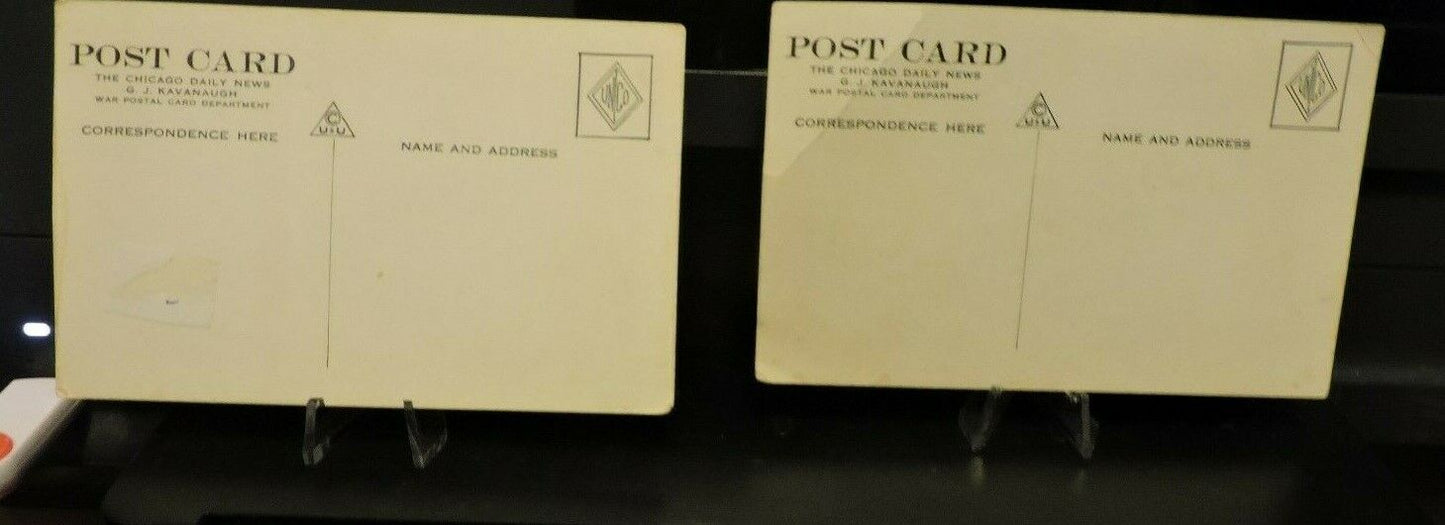 Vintage WWII Chicago Daily News War Postal Card Dept. Post Card Set