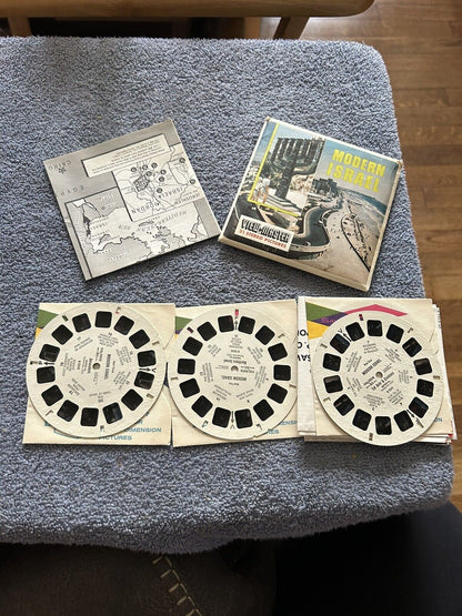 VIEW MASTER 3D REELS: MODERN ISREAL. -3 REELS--OPENED PACKAGE