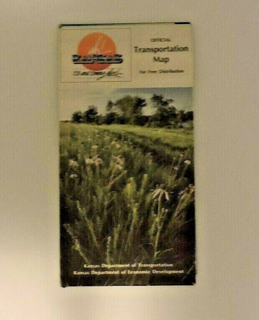 Vintage Kansas Official Transportation Folding Map