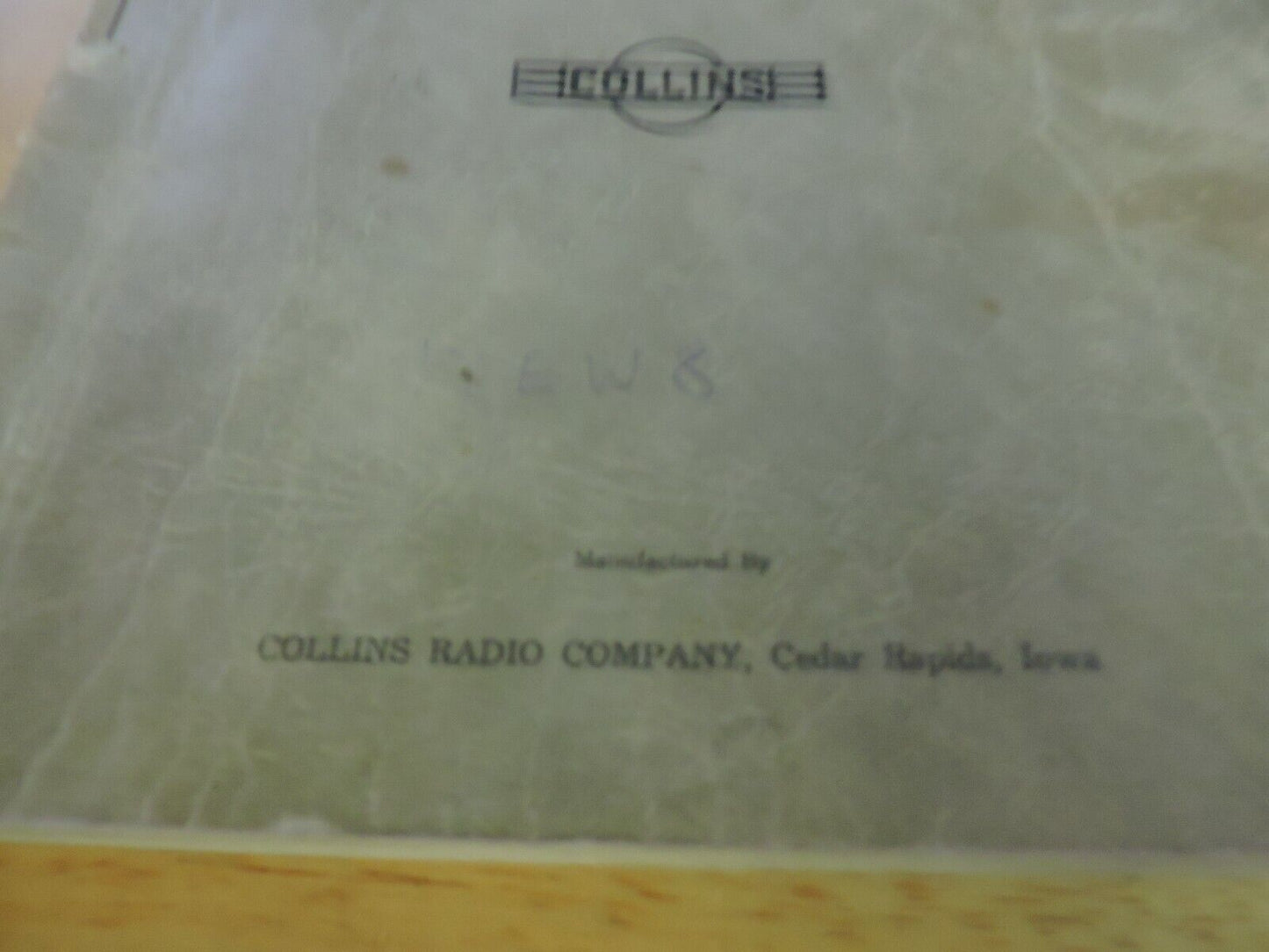 INSTRUCTION BOOK FOR  51R-2 VHF NAVIGATION RECEIVER--COLLINS 1950