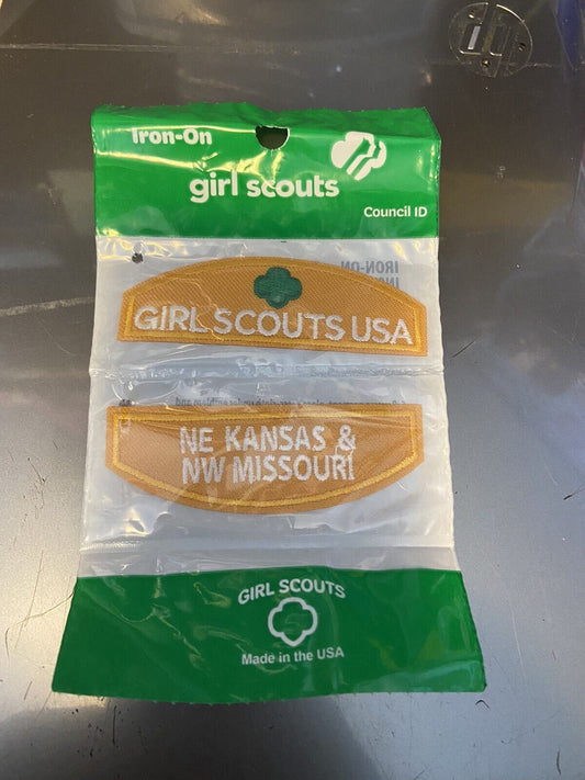 Official Girl Scouts: Girl Scout/NE Kansas & NW Missouri Council Patch Set