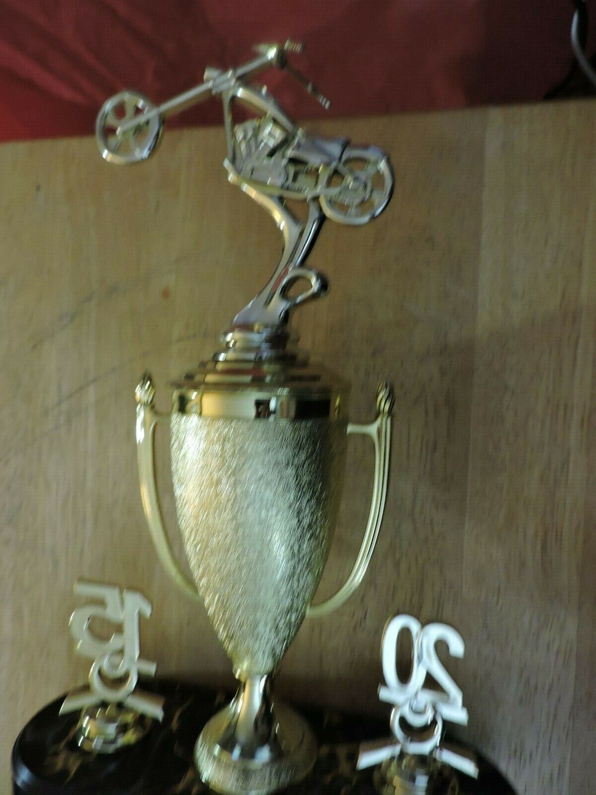 LADY 2ND PLACE BIKE RIDING TROPHY  2015  21X8X4.25 INCHES