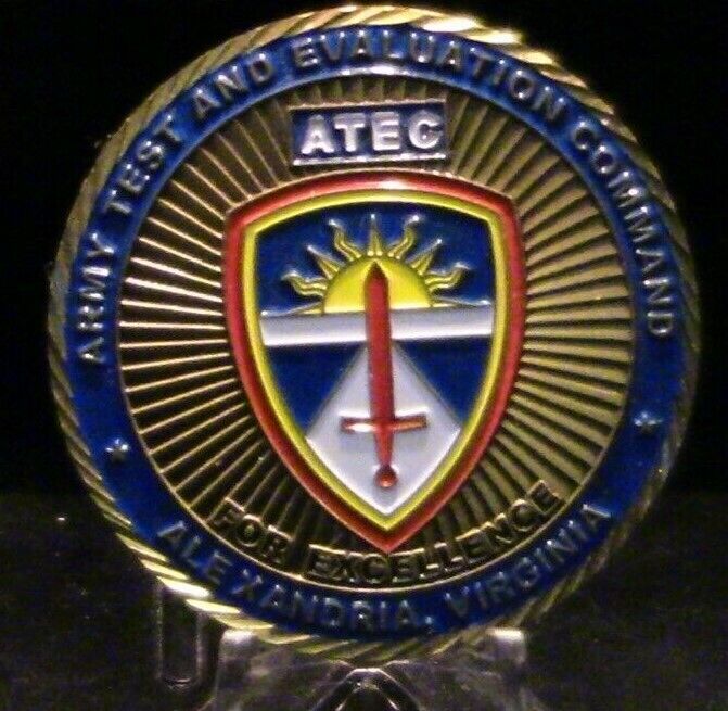 ATEC, Alexandria, VA. Command Sgt. Major Award Challenge Coin