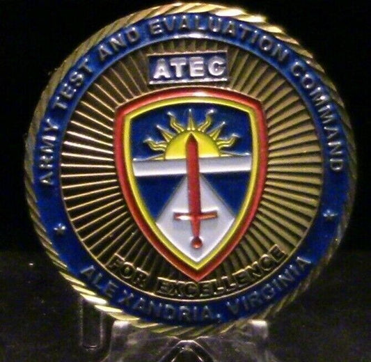 ATEC, Alexandria, VA. Command Sgt. Major Award Challenge Coin