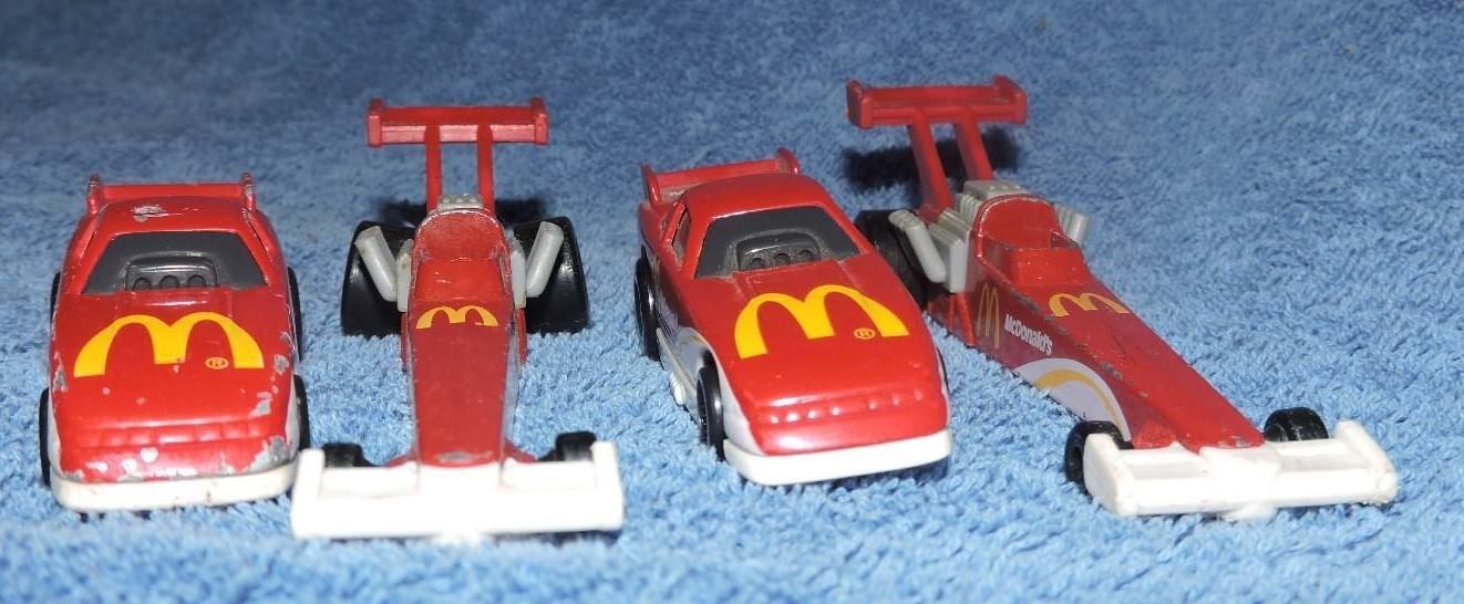 Vintage lot of McDonald's Toy Cars (4)