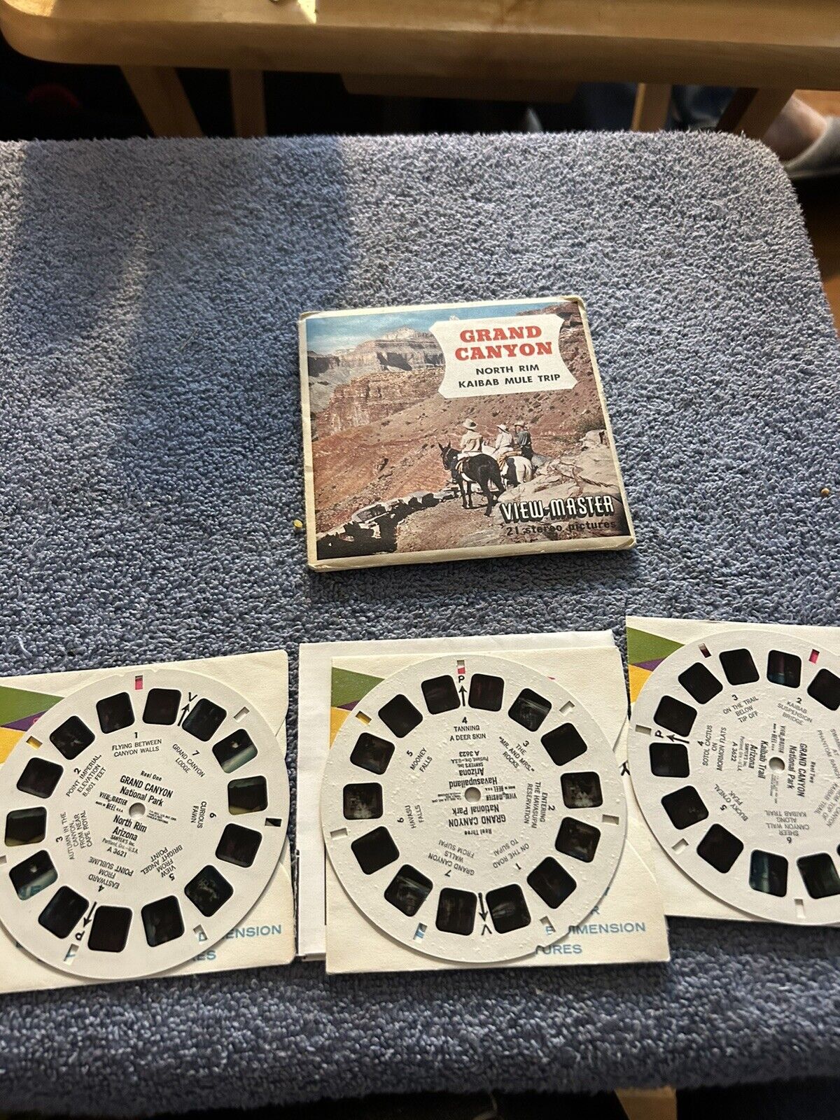 VIEW MASTER 3D REELS:  GRAND CANYON 3 REELS--OPENED PACKAGE