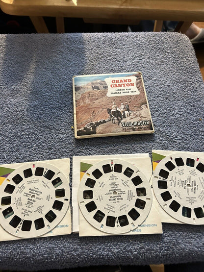 VIEW MASTER 3D REELS:  GRAND CANYON 3 REELS--OPENED PACKAGE
