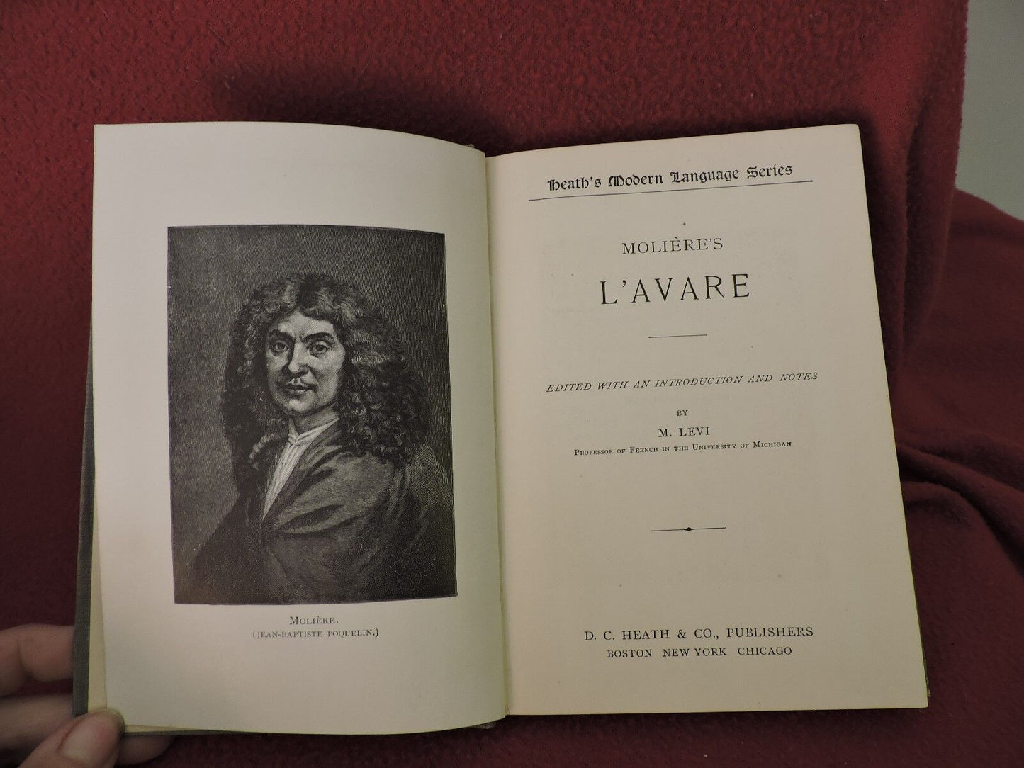 MOLIERE'S  L'AVARE 1900 BY M. LEVI