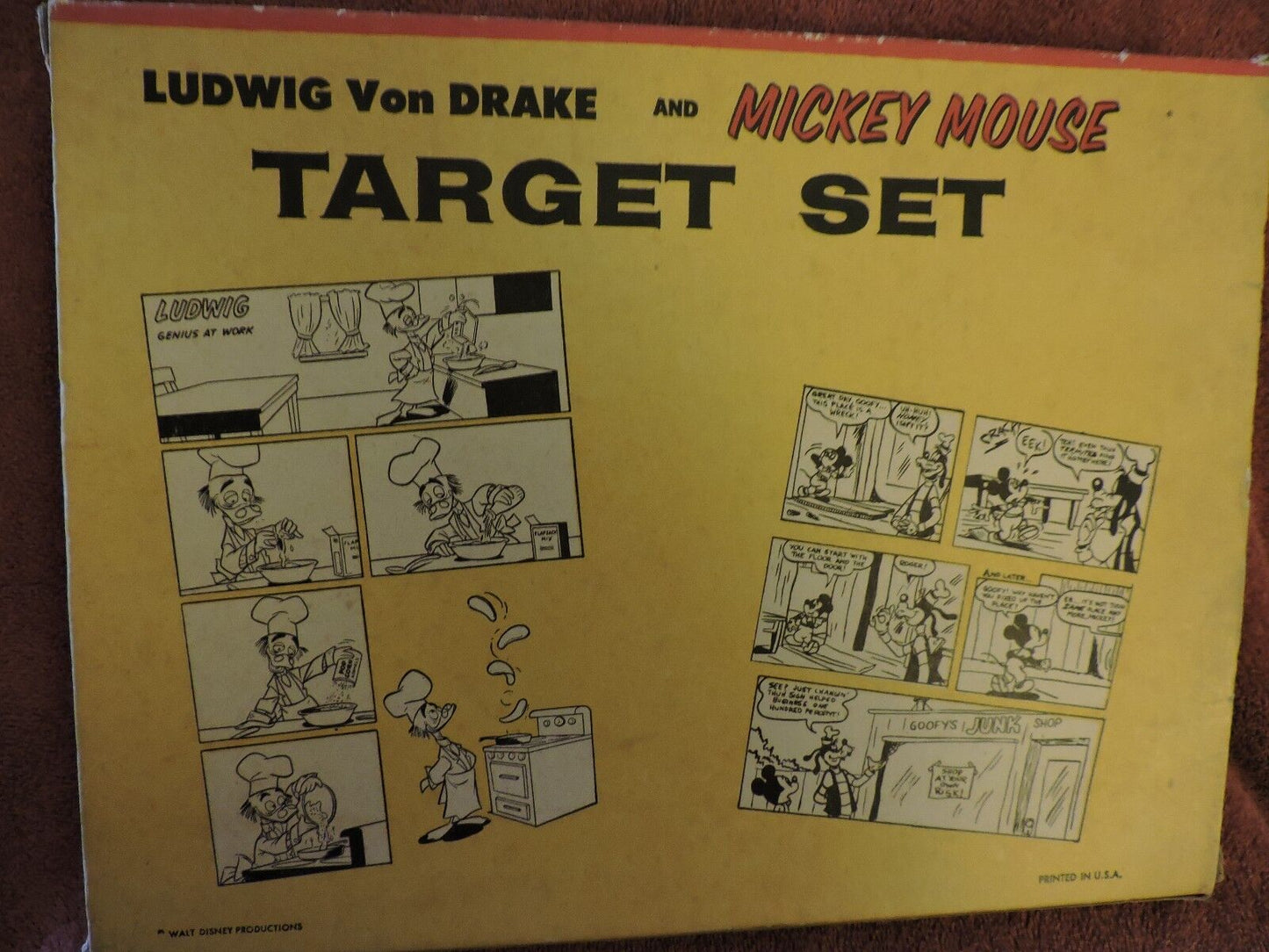 VINTAGE-LUDWIG VON DRAKE AND MICKEY MOUSE TARGET SET-RARE