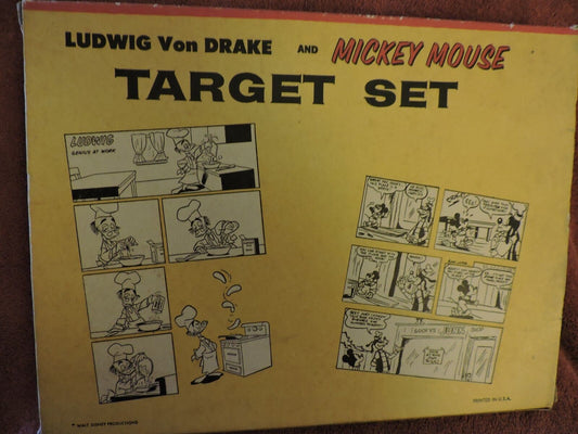 VINTAGE-LUDWIG VON DRAKE AND MICKEY MOUSE TARGET SET-RARE