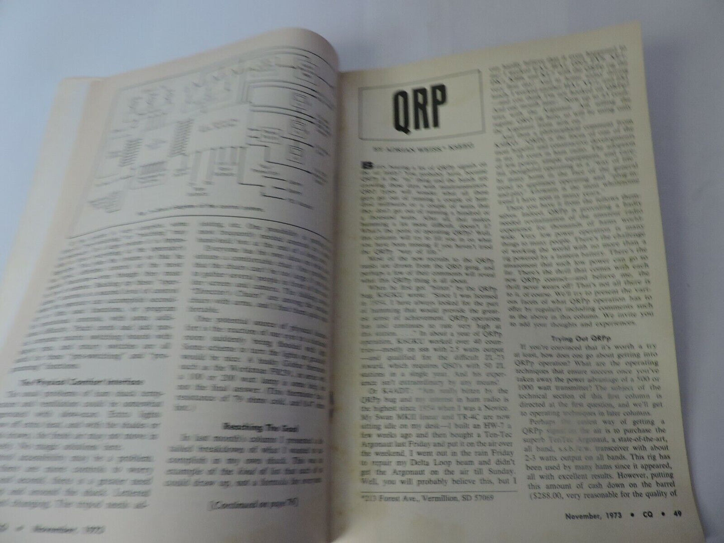 CQ; THE RADIO AMATEUR'S JOURNAL NOVEMBER 1973 --50TH ANNIV. OF 1ST TRANATALANTIC