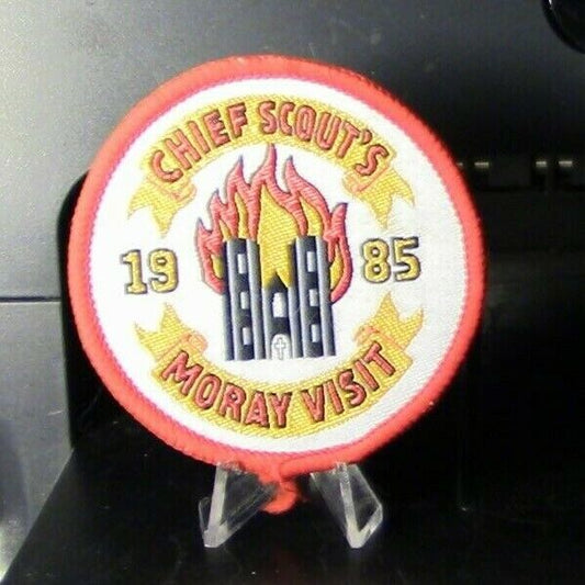 BSA:  Chief Scouts Moray Visit, 1985 Patch