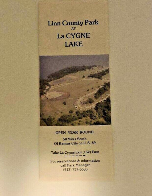 Vintage Linn County Park At La Cygne Lake Brochure