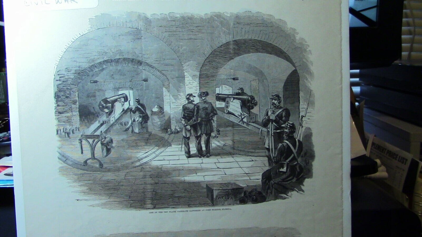 Original Print (B&W): Harpers Pictoral History of the Civil War (1861)