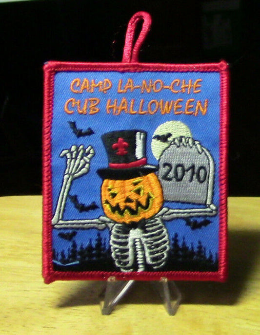 BSA: Camp LA-NO-CHE  Cub Halloween 2010 Button Patch
