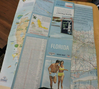 Florida State Road Map Standard Oil Company no date