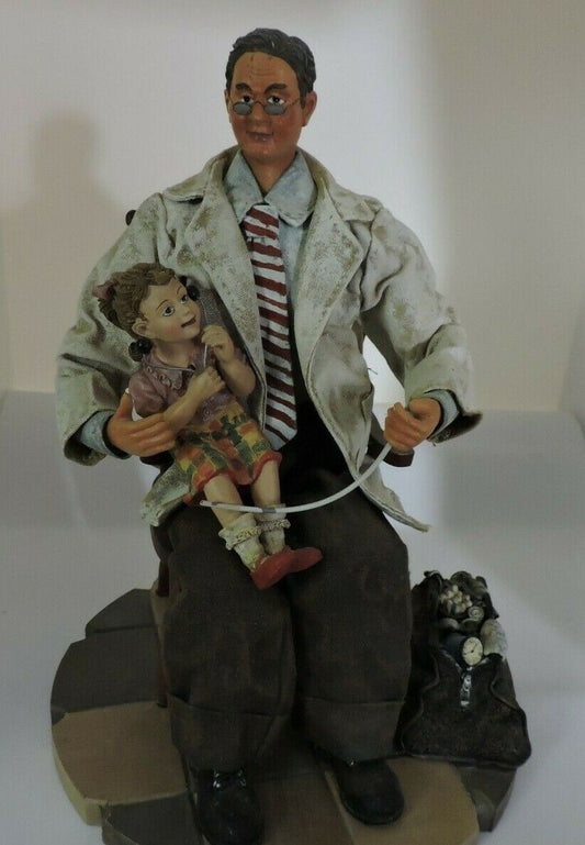DOCTOR WITH YOUNG GIRL FIGURINE--NOT MARKED OR DATED