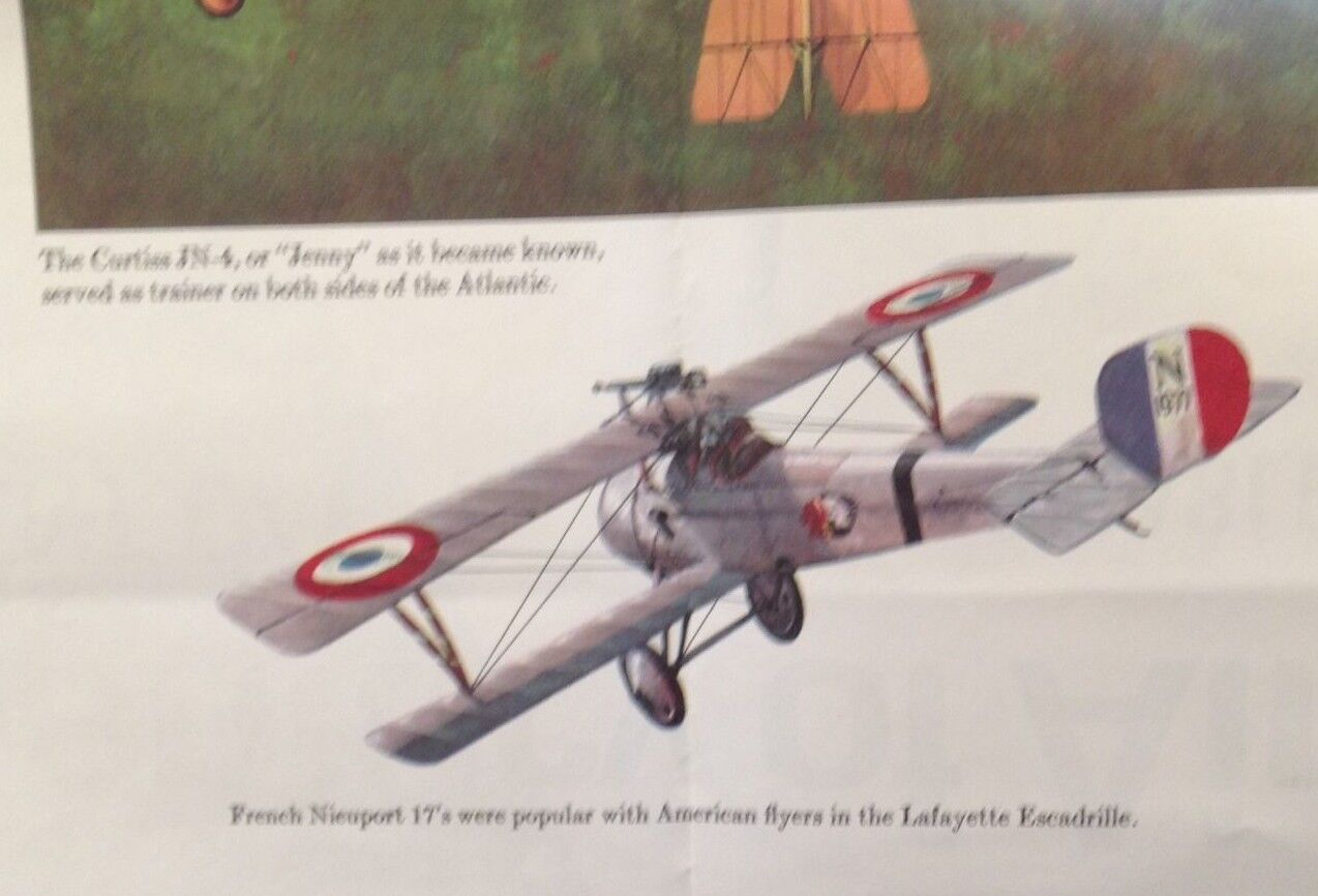 POSTER OF FAMOUS AIRCRAFT FROM 1903 TO 1919