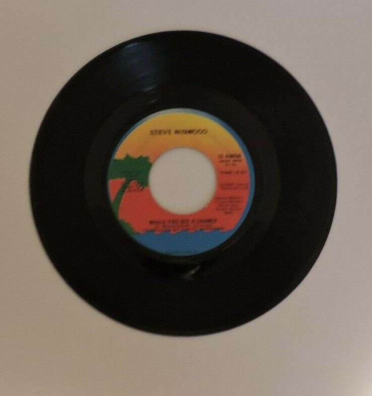 Steve Winwood: "While You See A Chance & Vacant Chair" 45 RPM 6" Vinyl Record