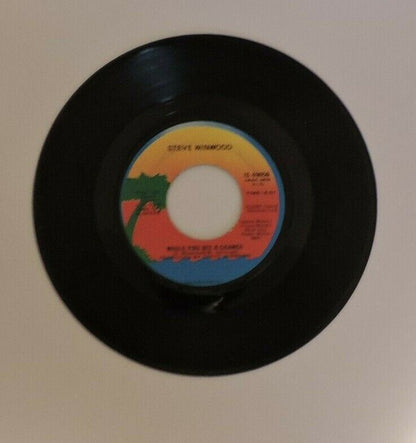 Steve Winwood: "While You See A Chance & Vacant Chair" 45 RPM 6" Vinyl Record