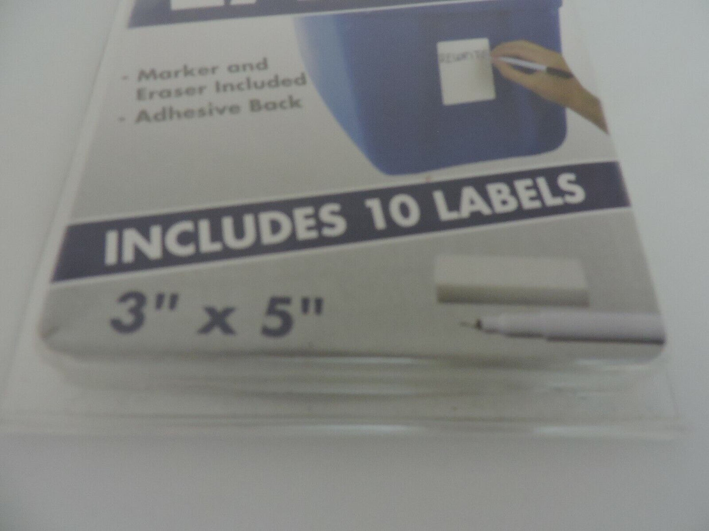 ERASABLE LABELS--10 LABELS--3X5 INCH