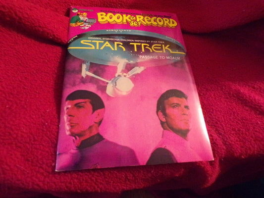 Vintage (1979) Star Trek Book and Record (45RPM) set features: "Passage to Moauv