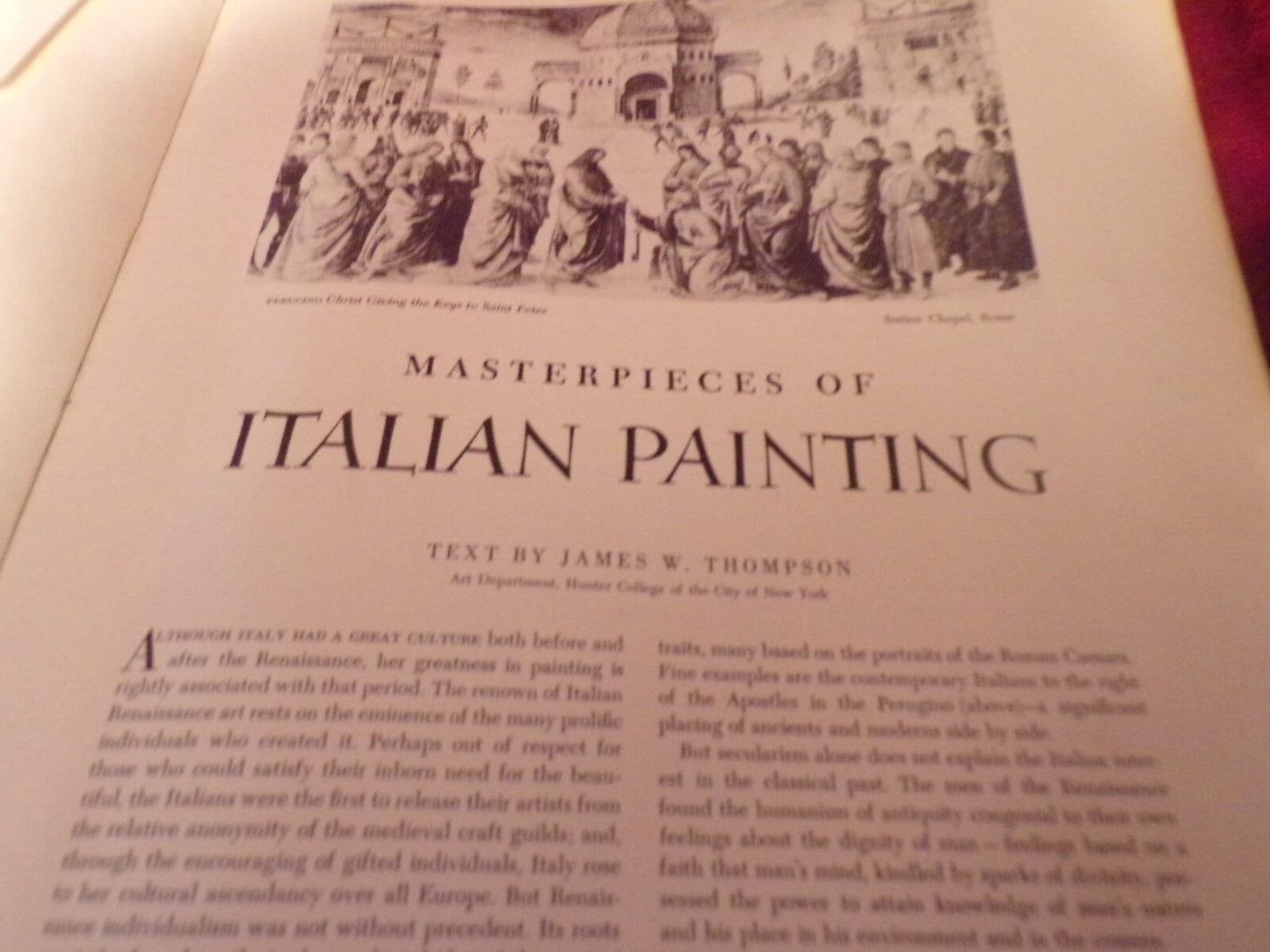 Abrams Art Book:Masterpieces of Italian Painting: 16 Beautiful Full Color Prints