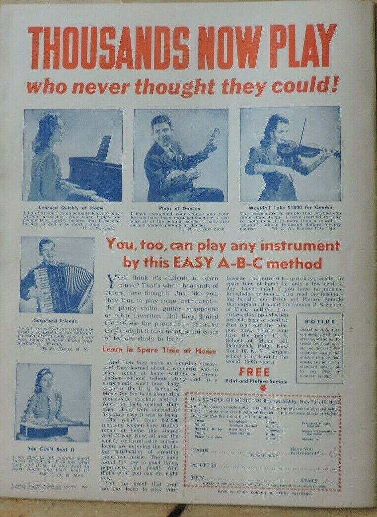 Song Hits Magazine, January 1948