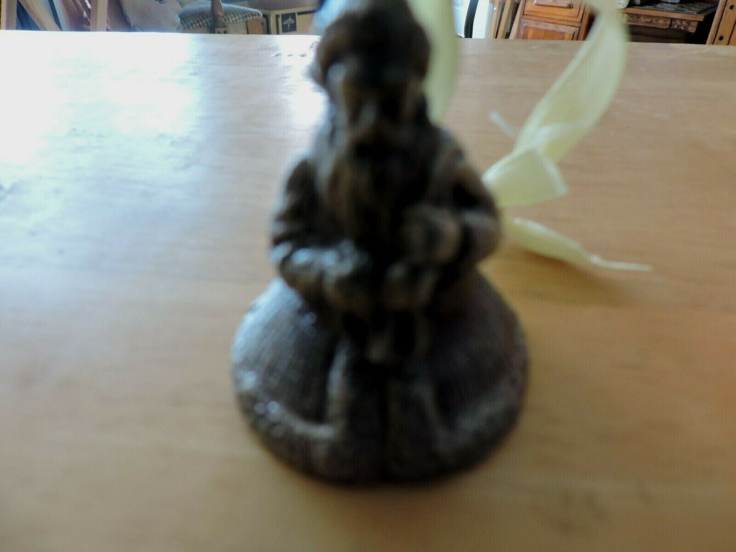 PEWTER SANTA ORNAMENT 2 X 1.5 INCHES