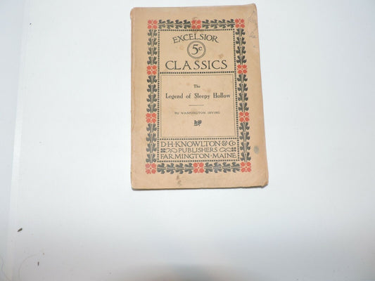 Excelsior Classic-- The Legend of Sleepy Hollow--Washington Irving