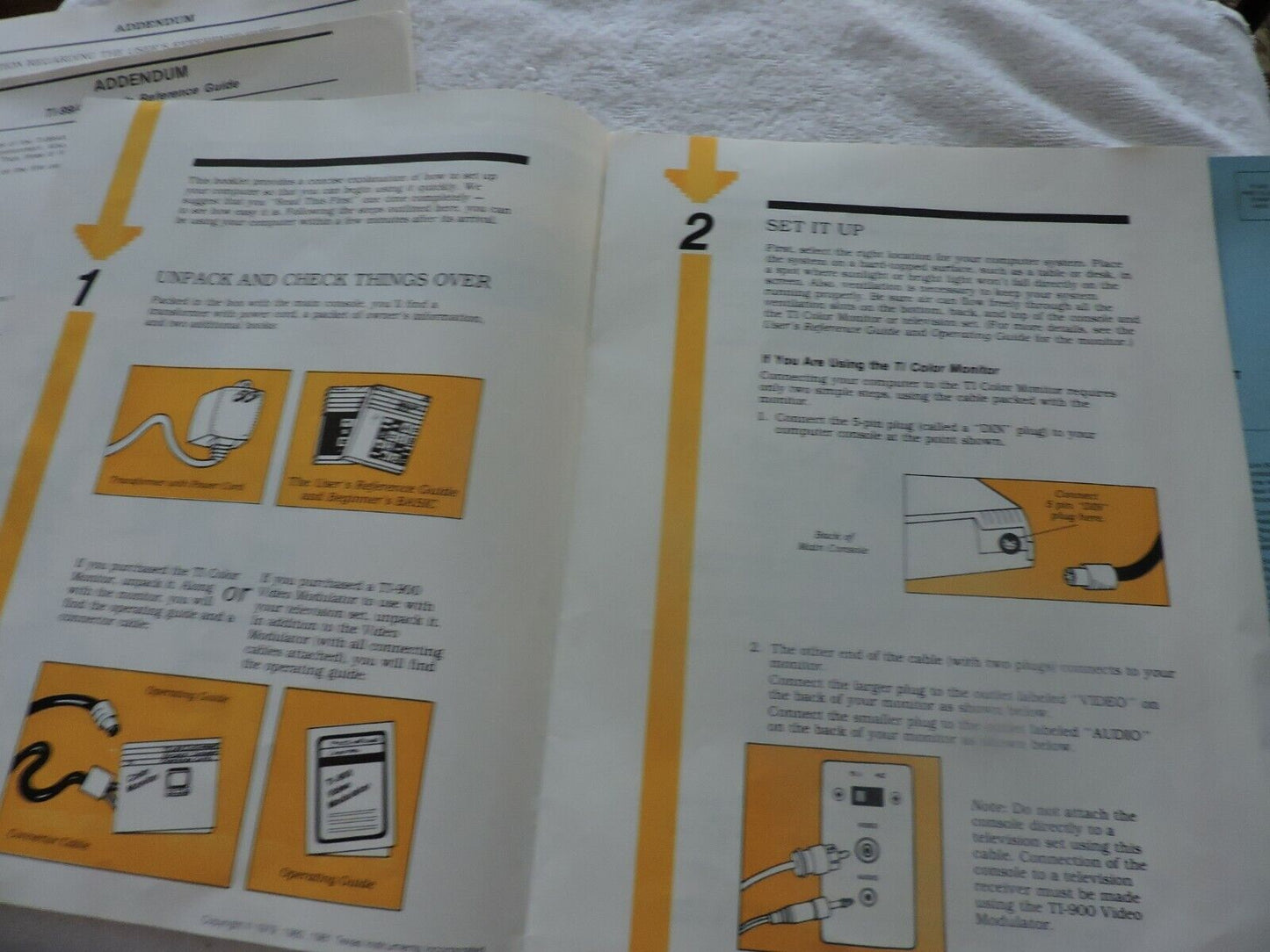 TEXAS INSTRUMENTS 1981 OUICK STEPS BIIJ TI T1-99/4A COMPUTER