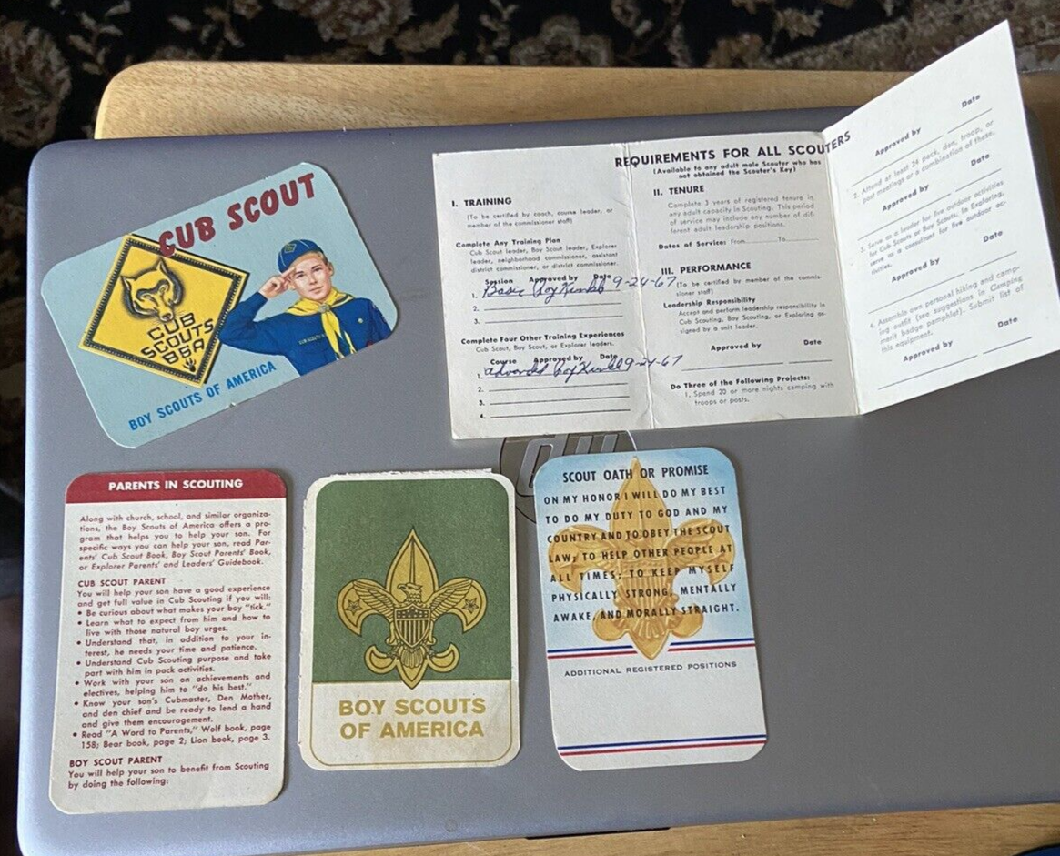 Official/Vintage BSA Membership Cards Set