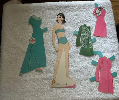 WHITMAN BRIDE AND GROOM PAPER DOLLS 1970