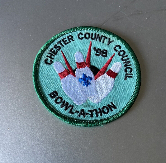 Official BSA Chester County Council Bowl-A-Thon 1998 Patch