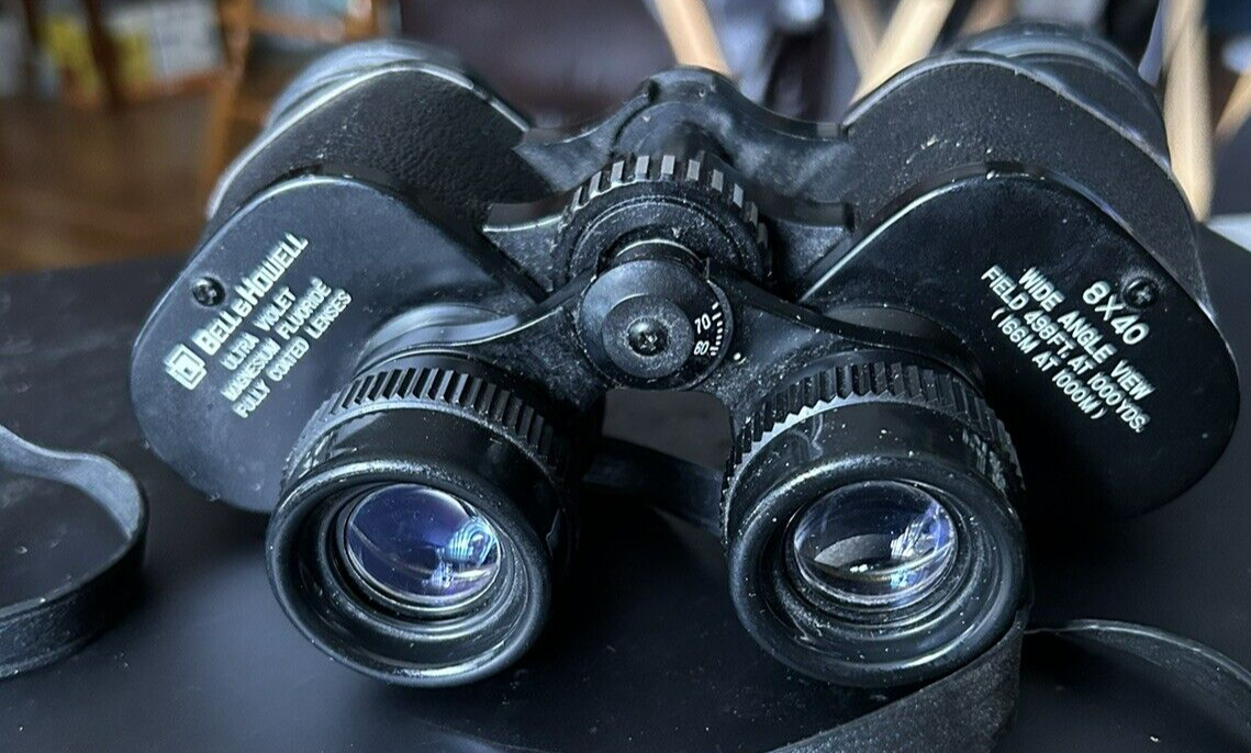 Bell and Howell Ultraviolet Fully Coated Lenses Binoculars 8 x 40 Wide Angle