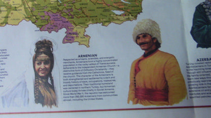 The National Geographic Magazine Map of The Soviet Union & it's Peoples