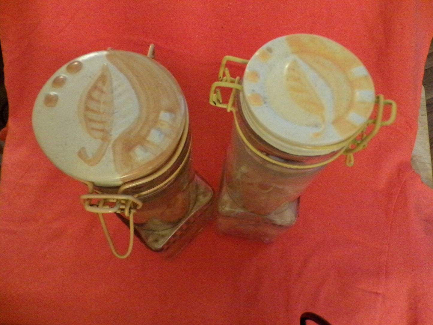 PAIR OF DECORATIVE BOTTLES
