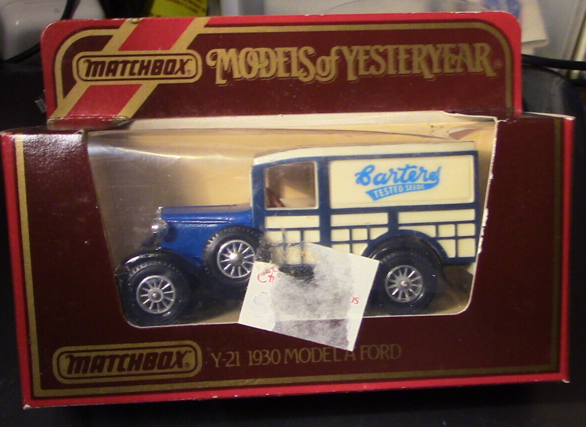 Matchbook Models of Yesterday 1930 Model A Ford (Y21) Carters Tested Seeds