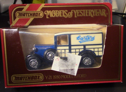 Matchbook Models of Yesterday 1930 Model A Ford (Y21) Carters Tested Seeds