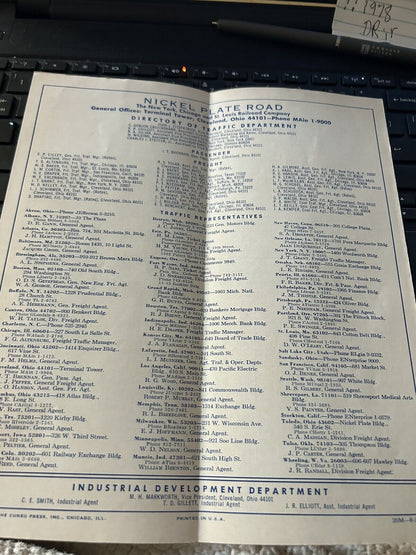 Nickel Rate Road Passenger Schedule AUGUST 23,  1964