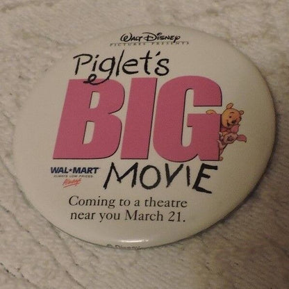 Movie Memorabilia: Piglet's Big Movie AD Collectable Pin