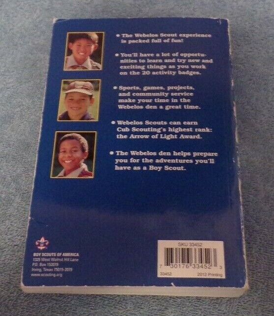 Cub Scout Webelos Handbook 2012 Printing