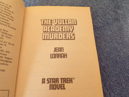 Star Trek: The Vulcan Academy Murders (1984 Edition) by Jean Lorrah
