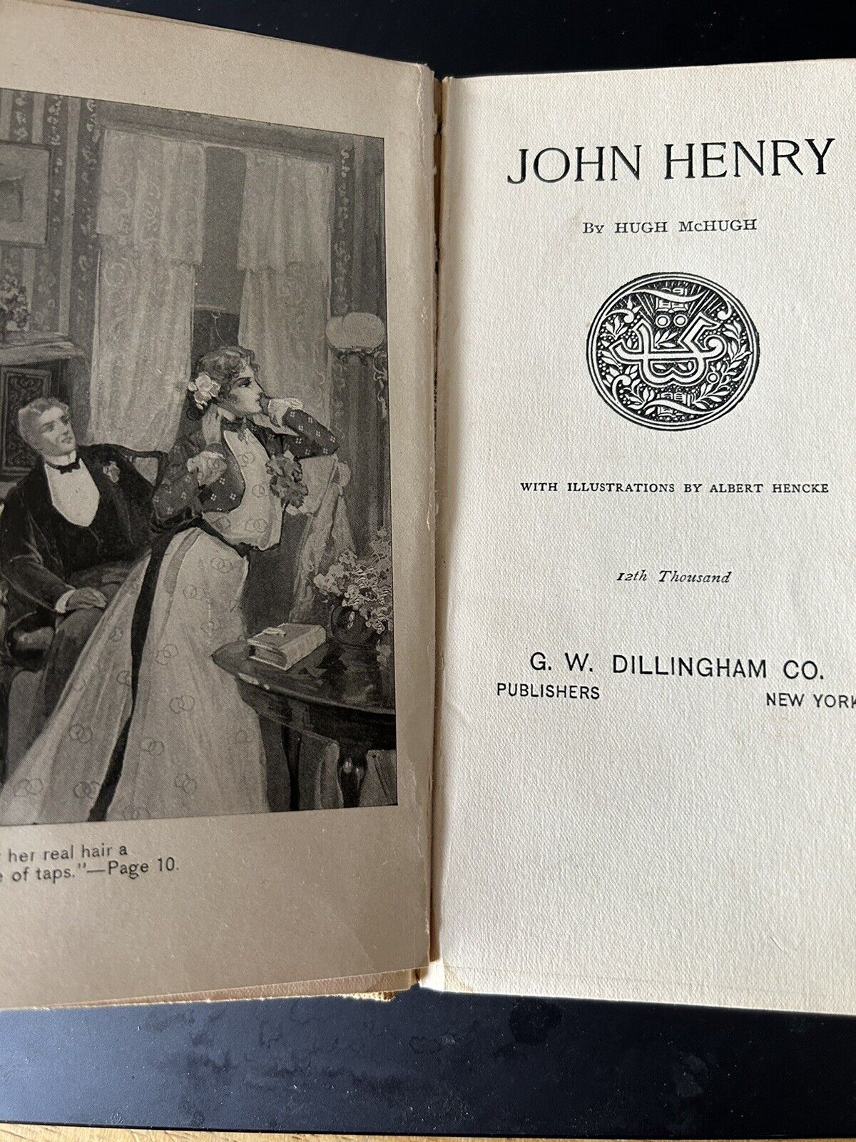 Vintage Literature:  "John Henry" By Hugh McHugh Printed 1901