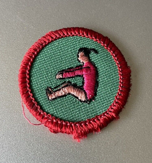 Official Girl Scout "Exercise" Merit Badge Patch