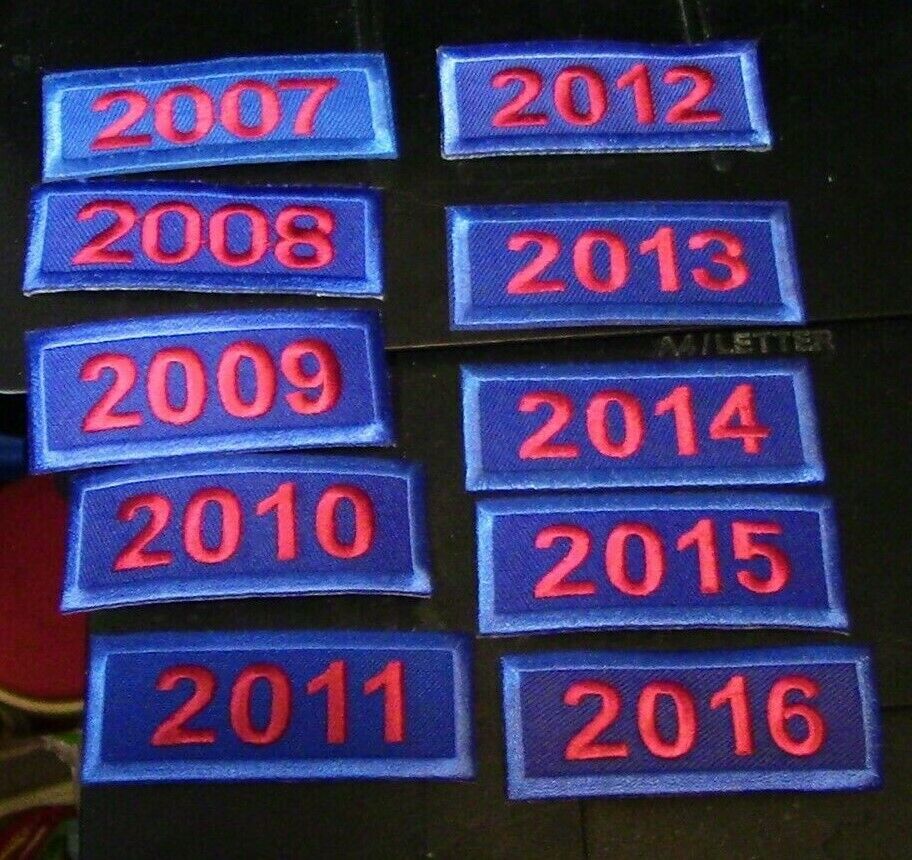 National Pistol Shooters Participant Segments (10 Patches) 2007-2017