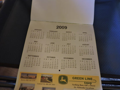 ADVERTISING 2008 GREEN LINE EQUIP CALENDAR