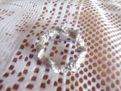 Christmas Wreath Brooch-Silver Colored/Beautiful